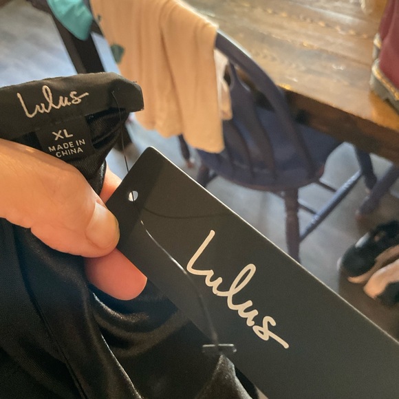 Lulu's Black Satin Backless Dress - Picture 11 of 11